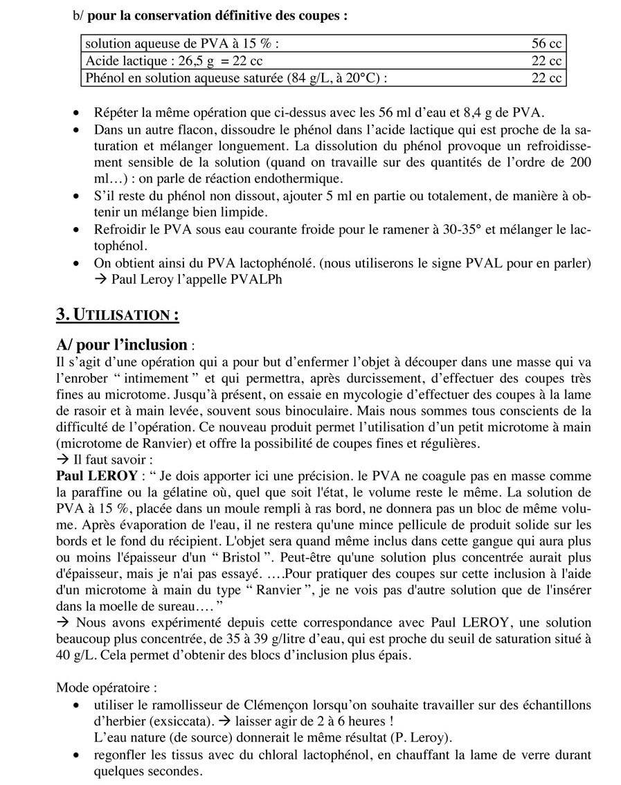 Alcool polyvinylique (PVA)