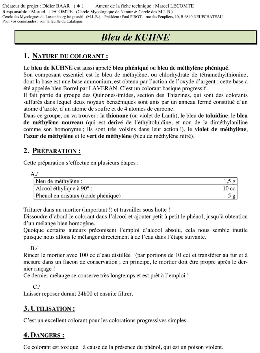 Bleu de Kuhne