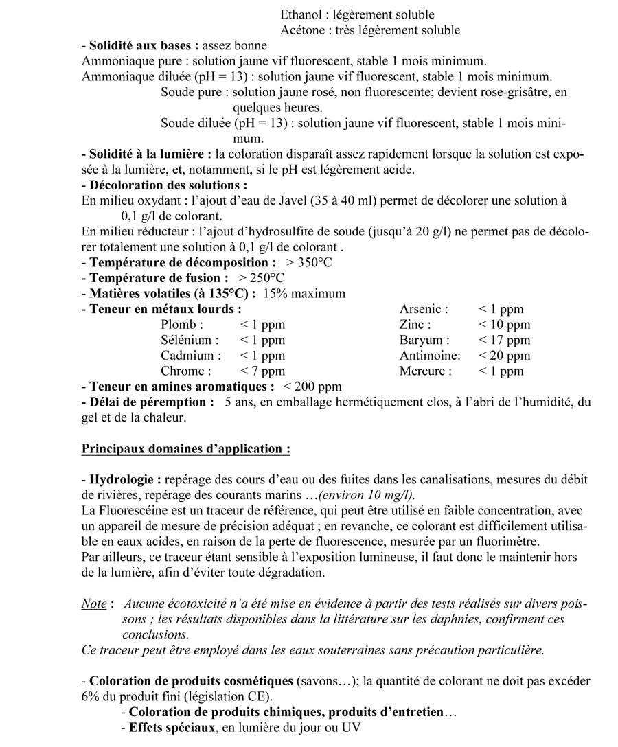 Fluorescéine