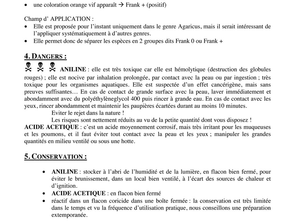Réactif de Frank