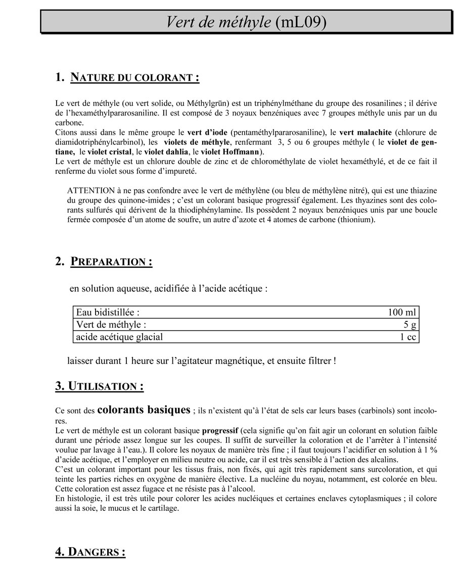 vert de méthyle